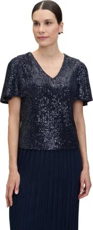 Vera Mont Kurzarmshirt "Vera Mont Blusenshirt kurzarm", (1 tlg.), Pailletten