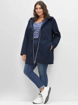 Sheego Langjacke, mit Kapuze