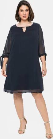 Sheego Chiffonkleid "Chiffonkleid"