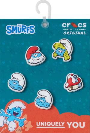 Crocs Schuhanstecker "Jibbitz™ Smurfs / Schlümpfe", (Set, 5 tlg., Kein Spielzeug. Nicht für Kinder unter 3 Jahren geeignet), Schuh Charm für Cartoon Fans