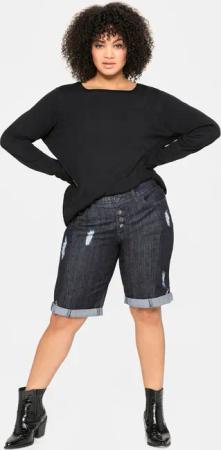 Sheego Rundhalspullover "Rundhalspullover"