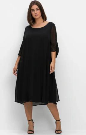 Sheego Chiffonkleid "Midikleid"