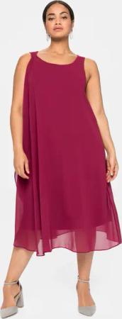 Sheego Chiffonkleid "Kleid"