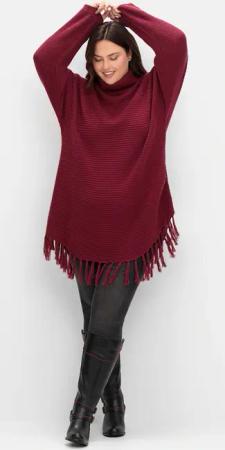 Sheego Strickponcho "Strickpullover"