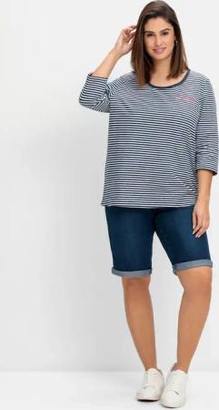 Sheego Jeansbermudas, (2 tlg.)