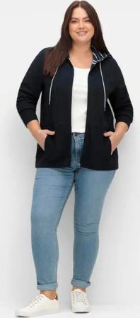 Sheego Shirtjacke "Sweatjacke", (1 tlg.)
