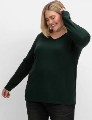 Sheego V-Ausschnitt-Pullover "V-Ausschnitt-Pullover"