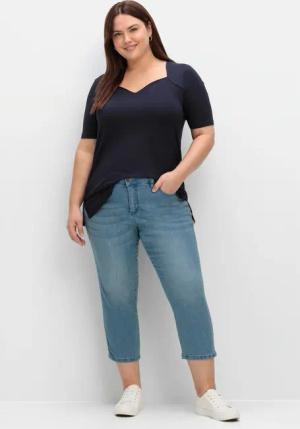 Sheego Kurzarmshirt "T-Shirt", (1 tlg.)