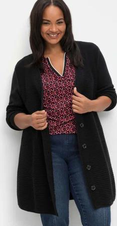 Sheego Longstrickjacke
