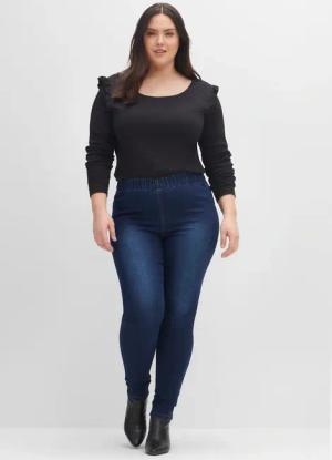 Sheego Jeansleggings, (1 tlg.)