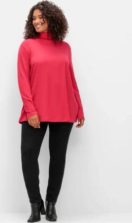 Sheego Langarmshirt "Rollkragen-Shirt", (1 tlg.)