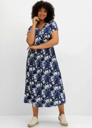 Sheego Druckkleid "Druckkleid"