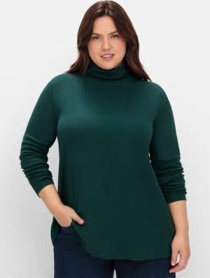 Sheego Langarmshirt "Rollkragen-Shirt", (1 tlg.)