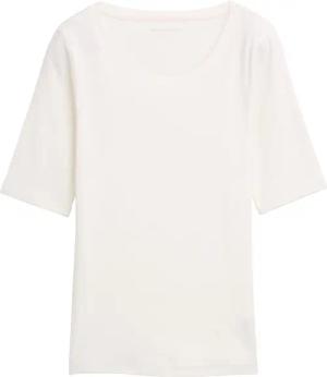 TOM TAILOR Damen Basic T-Shirt, weiß, Uni, Gr. XXL
