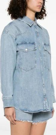 Agolde - Lotta Shirt - Größe L - blue