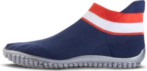 sneaker blau, rot-weißer Bund