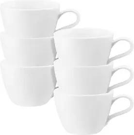 6 Seltmann Weiden Cappuccinotasse M5389-Coup weiß 0,22 l