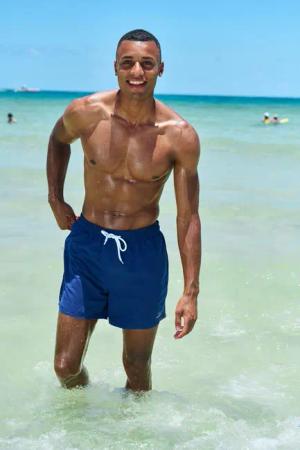 Venice Beach Badeshorts mit Marken-Logo