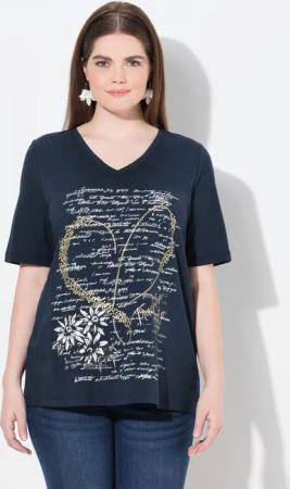 Ulla Popken T-Shirt T-Shirt Trachtenmotiv Classic