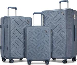 Supercase Trolley Leichter Hartschalenkoffer mit 4