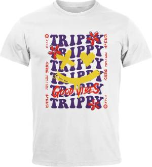 Neverless Print-Shirt Herren T-Shirt Drip Face
