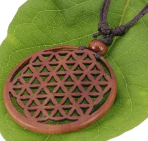 Guru-Shop Perlenkette Ethno Holzschmuck, Halskette, Surferkette