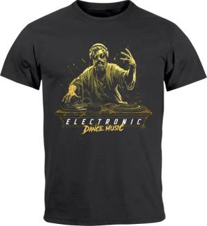Neverless Print-Shirt Herren T-Shirt Eletronic Dance