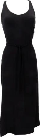 Guru-Shop Midikleid Schmales Kleid mit geschnürtem