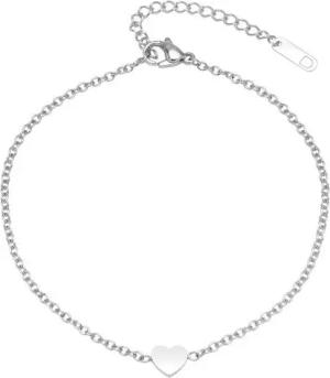 Unique Fußkette Unique Fußkette Edelstahl Herz A5019