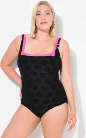 Ulla Popken Badeanzug Badeanzug Herzen Carree-
