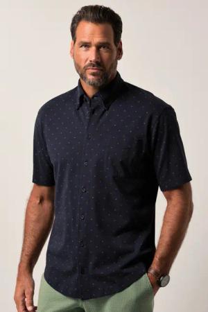 JP1880 Kurzarmhemd JP1880 Jerseyhemd Halbarm Buttondown-Kragen