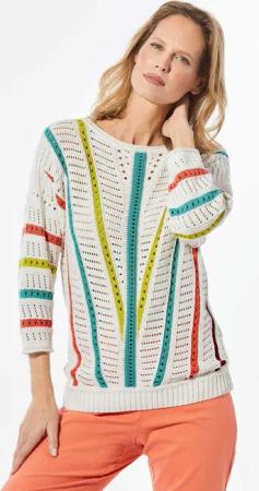 GOLDNER Strickpullover Kurzgröße: Strickpullover mit U-Boot-Ausschnitt