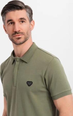 OMBRE Poloshirt Poloshirt mit Reißverschlussausschnitt
