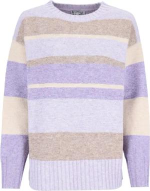 Hajo Rundhalspullover Pullover 1/1 Arm mehrfarbiger