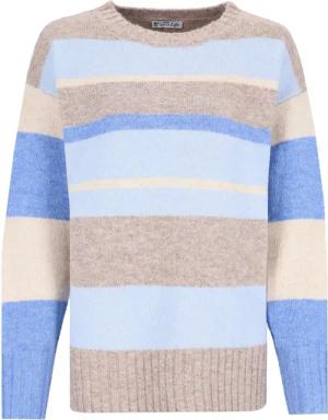Hajo Rundhalspullover Pullover 1/1 Arm mehrfarbiger