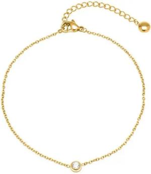 Unique Fußkette Fußkette Edelstahl vergoldet Unique A5023