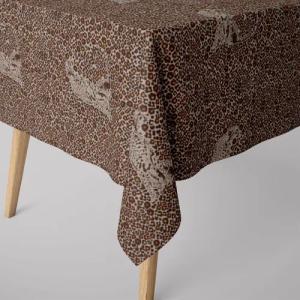 SCHÖNER LEBEN. Tischdecke Tischdecke Leinenlook Leoparden