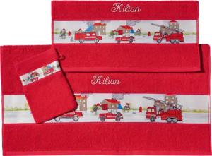 Erwin Müller Handtücher Kinder-Frottier-Set "Feuerwehr" 3-tlg.,