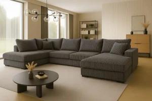 A&J MöbelLand GmbH Ecksofa FABIO 328x182