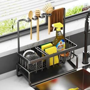 ZEUOPQ Küchenorganizer-Set Küchen-Organizer Abtropfgestell mit Auffangschale