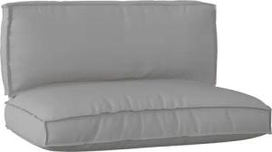 vidaXL Sitzauflage 2-teiliges Palettensitzkissen-Set Grau Oxford-Stoff,