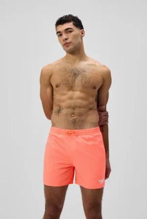 Herren Essential Solid Badeshorts 40 cm Orange