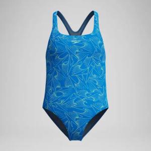 Mädchen Hyperboom Medalist Badeanzug mit Allover-Print Blau