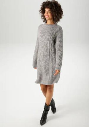 Aniston CASUAL Strickkleid, im trendigen Muster-Mix - NEUE KOLLEKTION