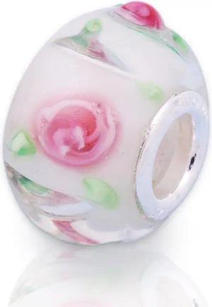 Unique Bead Exklusiver Unique Bead - Glas mit 925 Silber Fassung BG0106