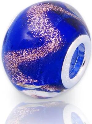 Unique Bead Exklusiver Unique Bead - Glas mit 925 Silber Fassung BG0010