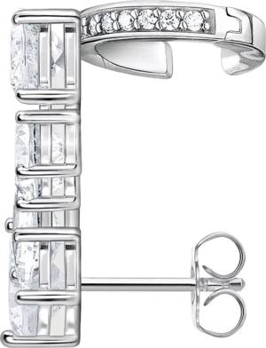 THOMAS SABO Single-Ohrstecker mit weißen Steinen,