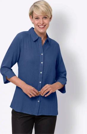 Sieh an! Klassische Bluse Baumwollbluse