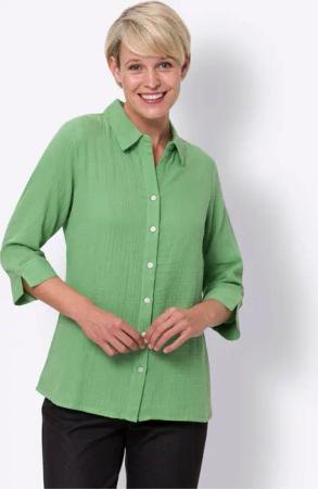 Sieh an! Klassische Bluse Baumwollbluse
