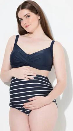 Ulla Popken Bikinislip Bellieva Badeslip Ringel